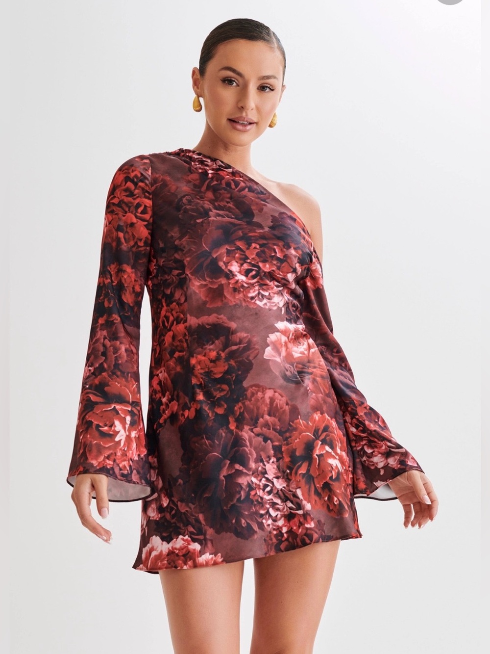 BNWT Meshki Nikita long sleeve mini dress